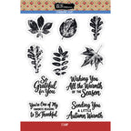 Brutus Monroe Lithographic Leaves Clear Stamp Set bru6362-2