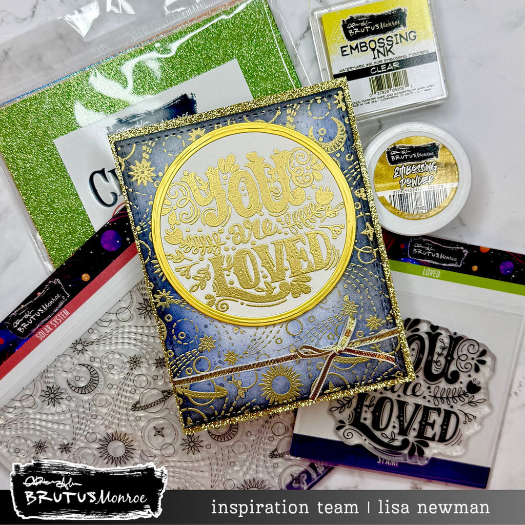 Brutus Monroe Loved Clear Stamp Set bru0323 stars