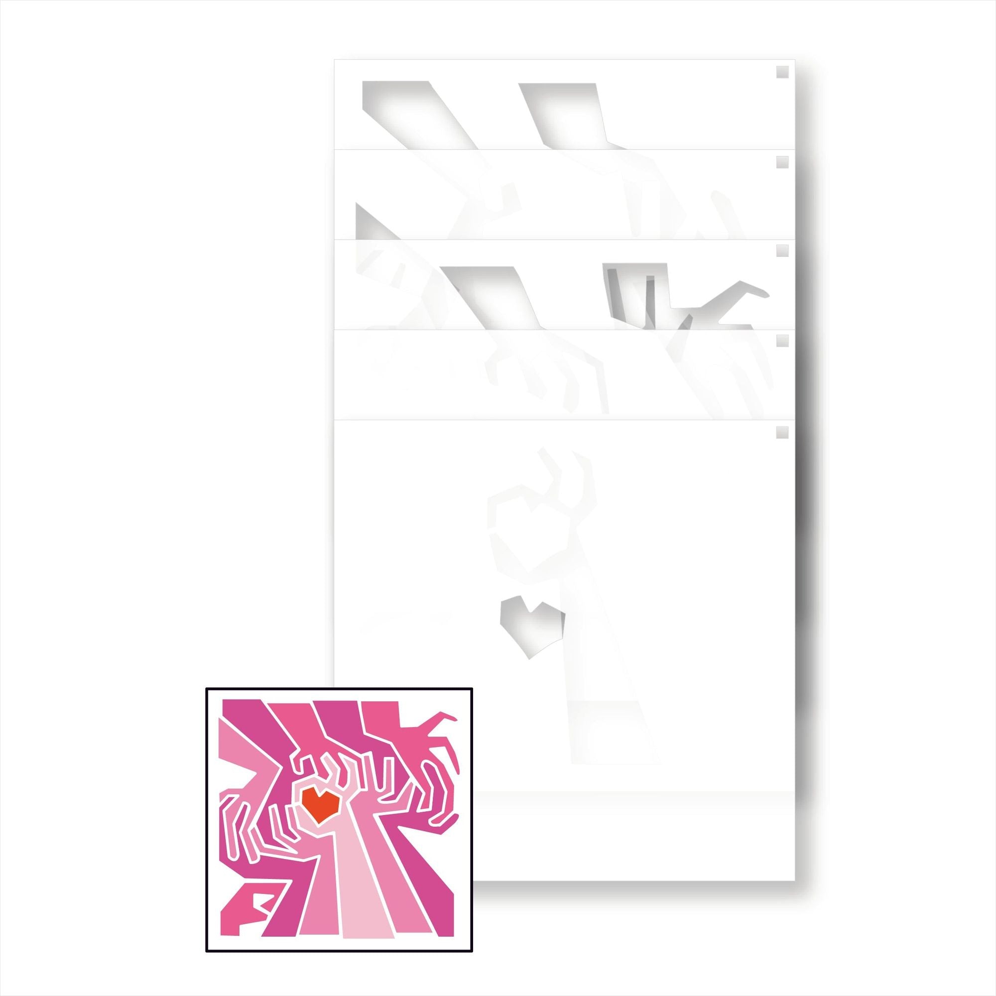 Brutus Monroe Loving Arms Layering Stencils bru9570