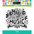 Brutus Monroe Make Music Clear Stamp Set bru4536-2
