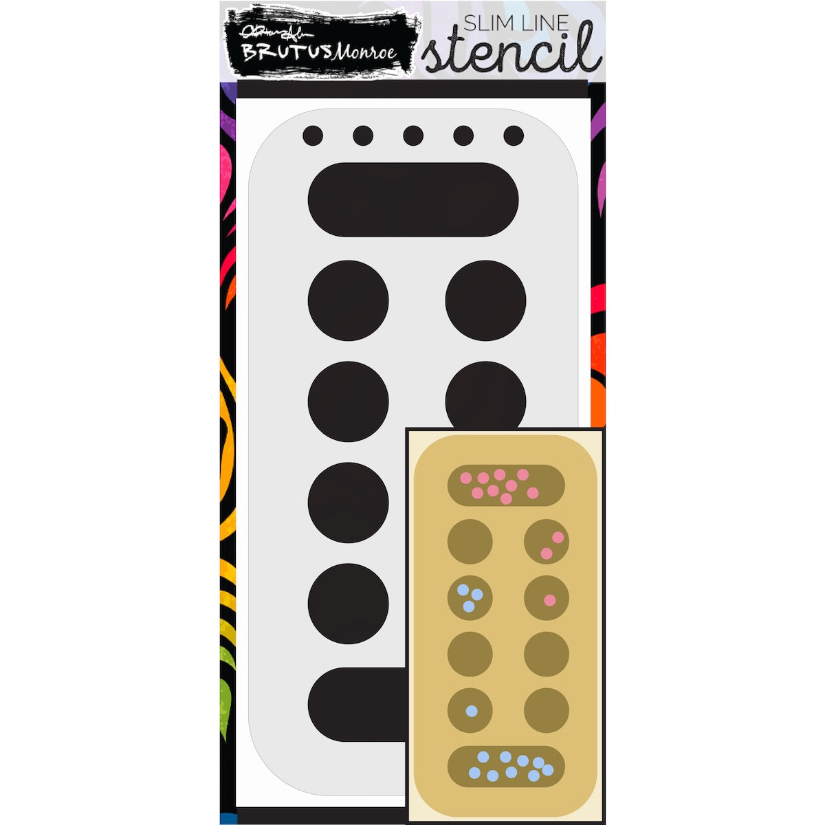 Brutus Monroe Mancala Slimline Layering Stencils bru2464