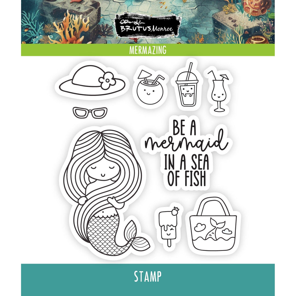 Brutus Monroe Mermazing Clear Stamps bru6080