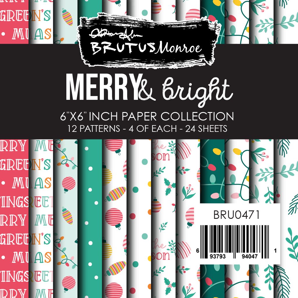 Brutus Monroe Merry and Bright 6x6 Paper Pad bru0471