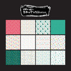 Brutus Monroe Merry and Bright 6x6 Paper Pad bru0471 sheets