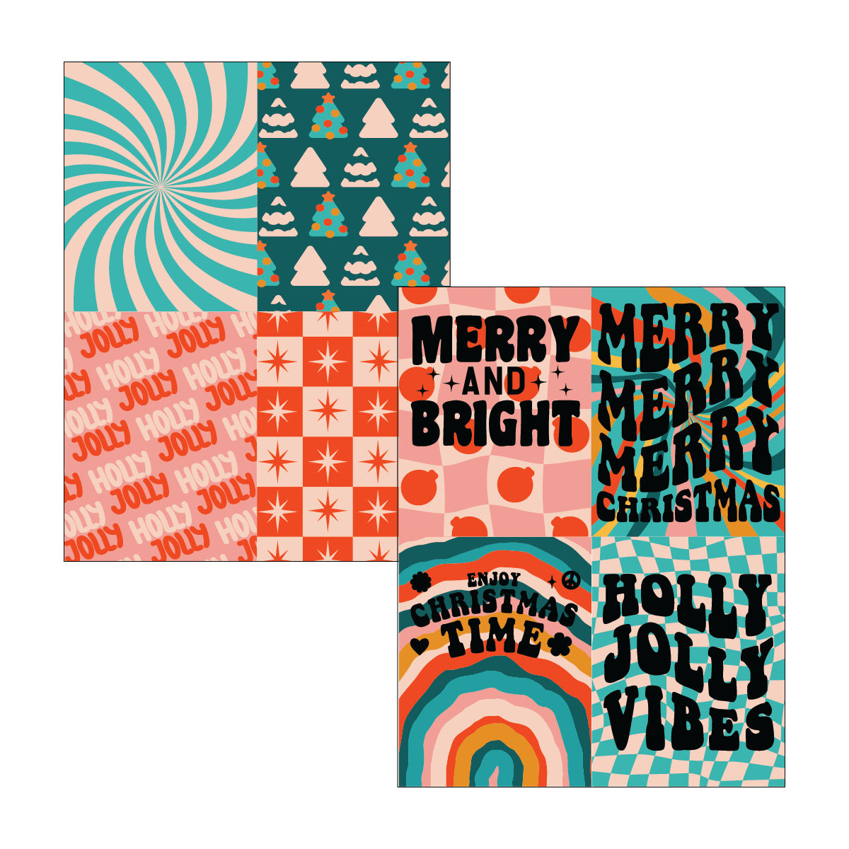Brutus Monroe Merry and Bright DuoFoil Sheets bru8127
