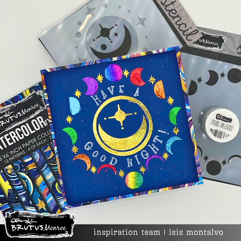 Brutus Monroe Moon Phase 6x6 Stencil bru2215 moons