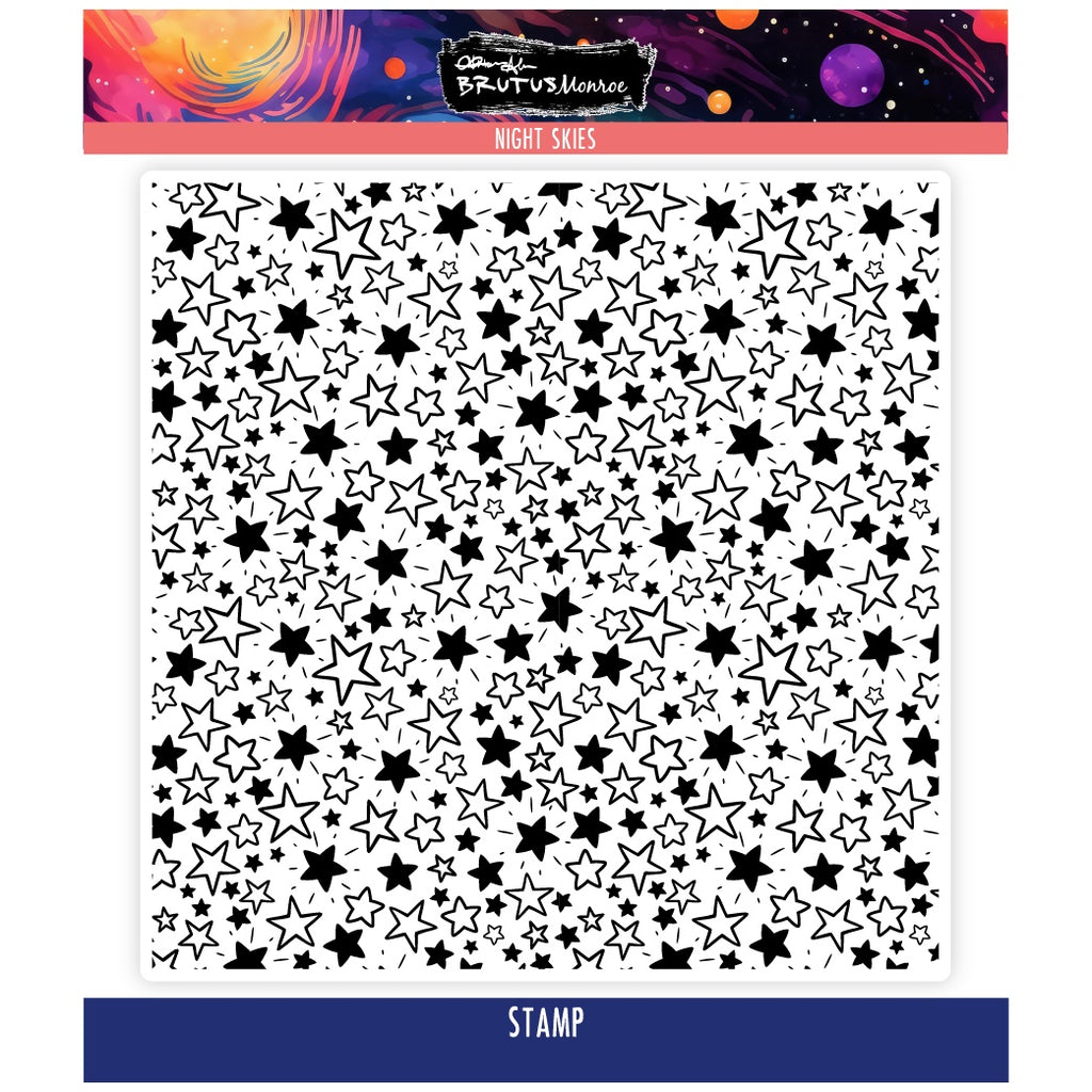 Brutus Monroe Night Skies 6x6 Clear Stamp Set bru4525