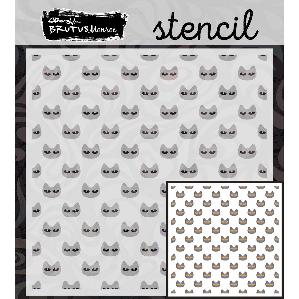 Brutus Monroe Nine Lives 6x6 Stencils bru4371-2
