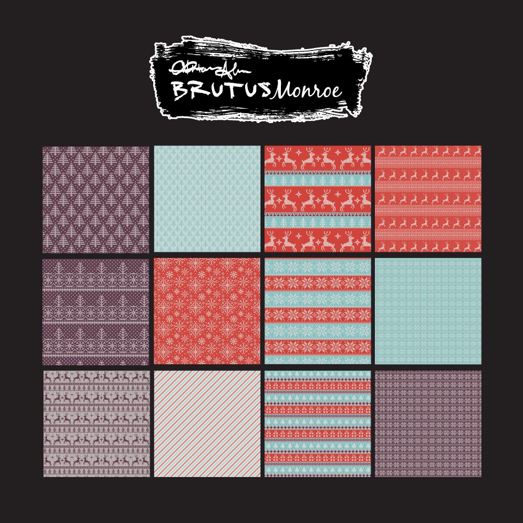Brutus Monroe Nordic Knit 6x6 Paper Pad bru6552 sheets