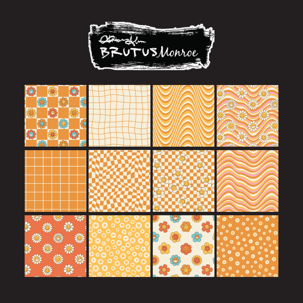 Brutus Monroe Orange Glow Paper Pad bru3627-2 pages