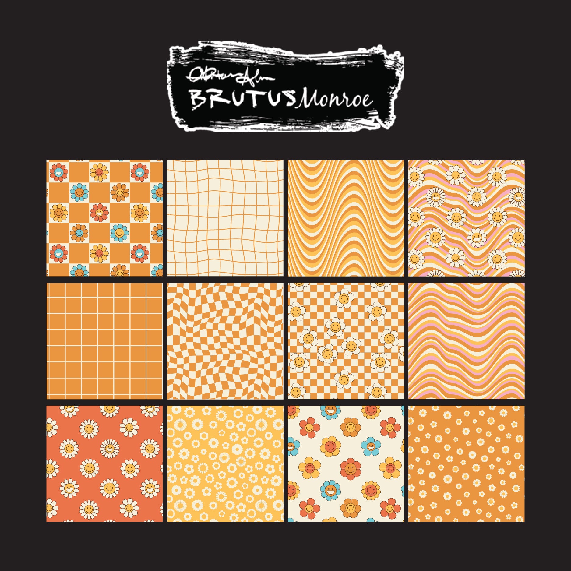 Brutus Monroe Orange Glow Paper Pad bru3627-2 pages