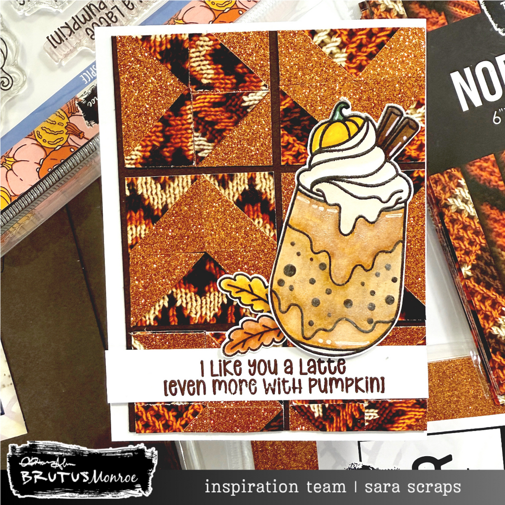 Brutus Monroe Orange Spice Clear Stamp Set bru9673 pumpkin