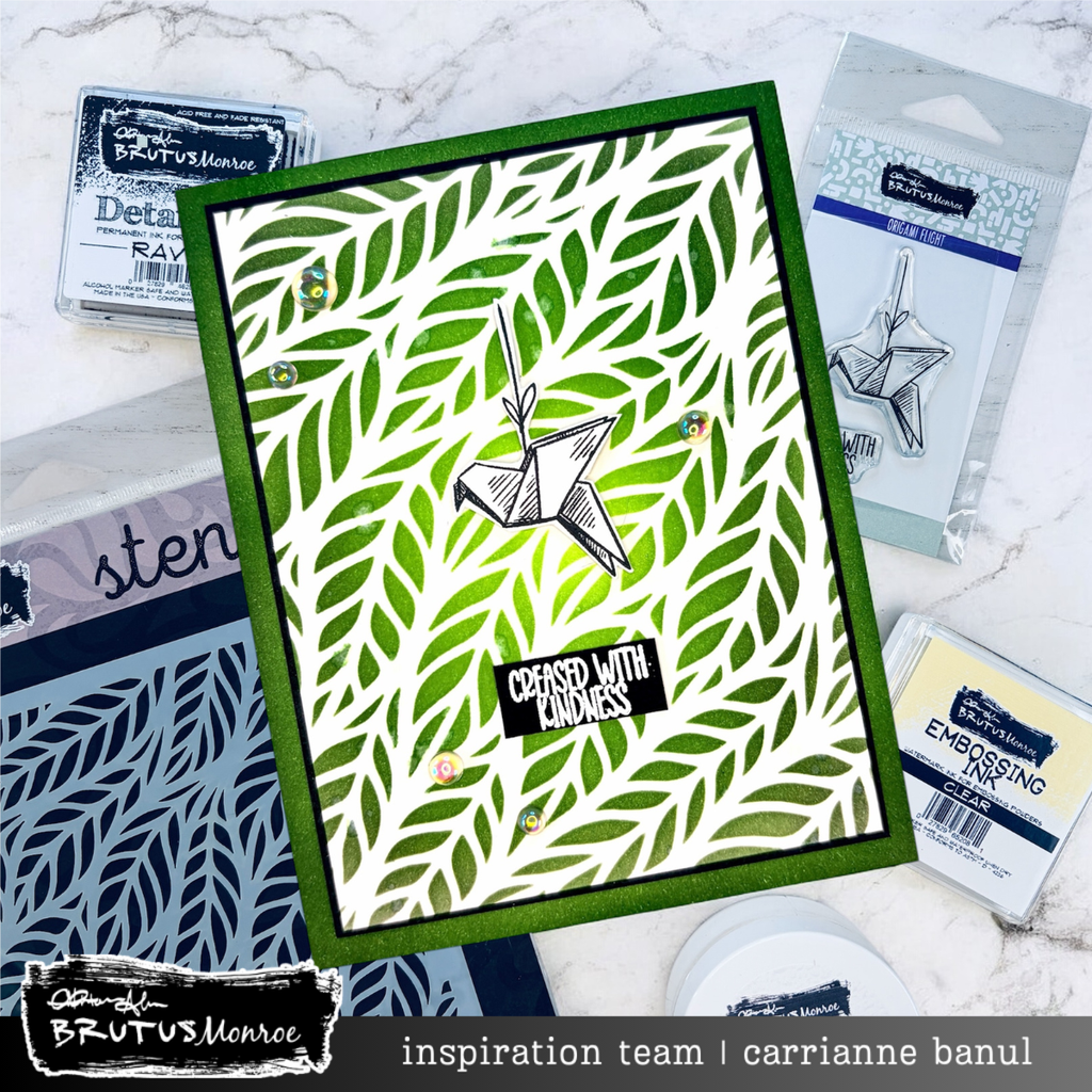 Brutus Monroe Origami Flight Clear Stamps bru3973 kindness