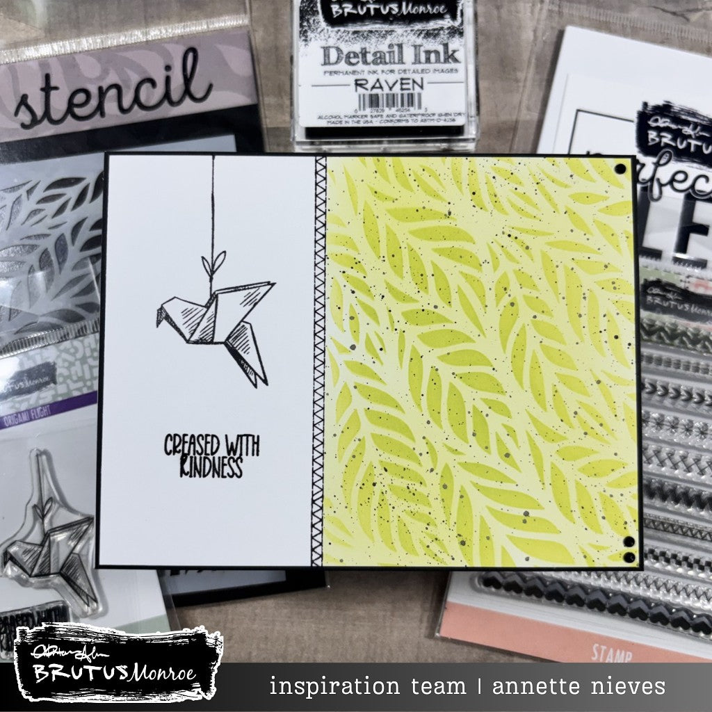 Brutus Monroe Origami Flight Clear Stamps bru3973 origami