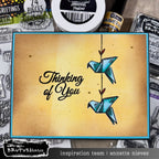 Brutus Monroe Origami Flight Clear Stamps bru3973 thinking of you