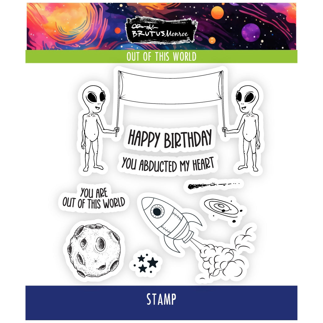 Brutus Monroe Out of This World 4x4 Clear Stamp Set bru1670