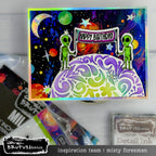 Brutus Monroe Out of This World 4x4 Clear Stamp Set bru1670 milky way