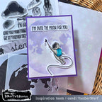 Brutus Monroe Over the Moon 6x8 Clear Stamp Set bru2691 moon