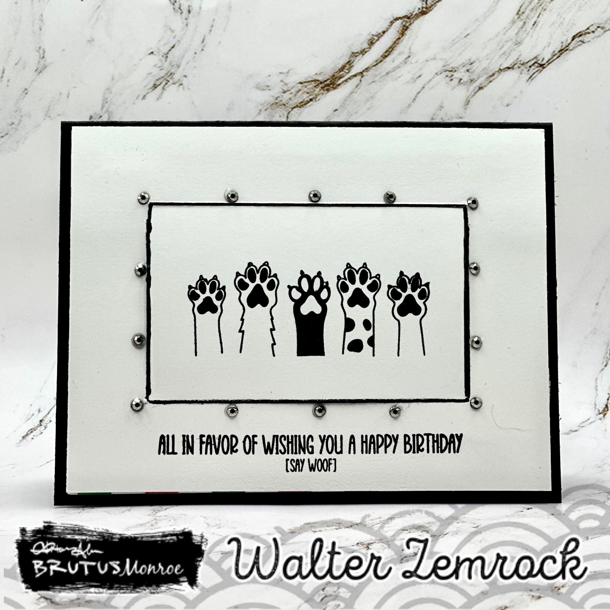 Brutus Monroe Pack of Dogs Clear Stamps bru3506 birthday