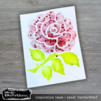 Brutus Monroe Painted Rose A2 Stencil bru6574 rose