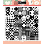 Brutus Monroe Patchwork Clear Stamp bru0686