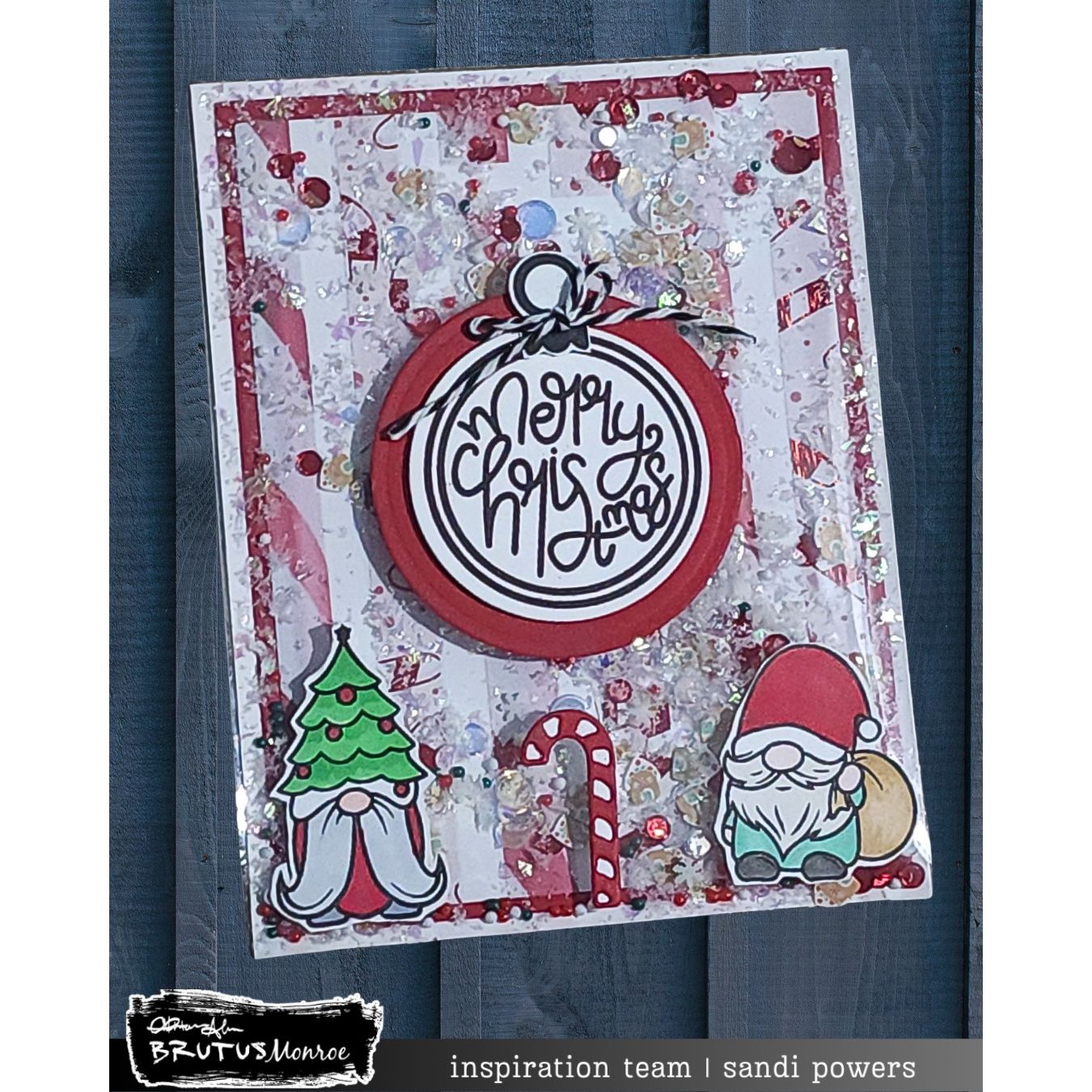 Brutus Monroe Peppermint Patterns Washi Sheets bru8911 ornament