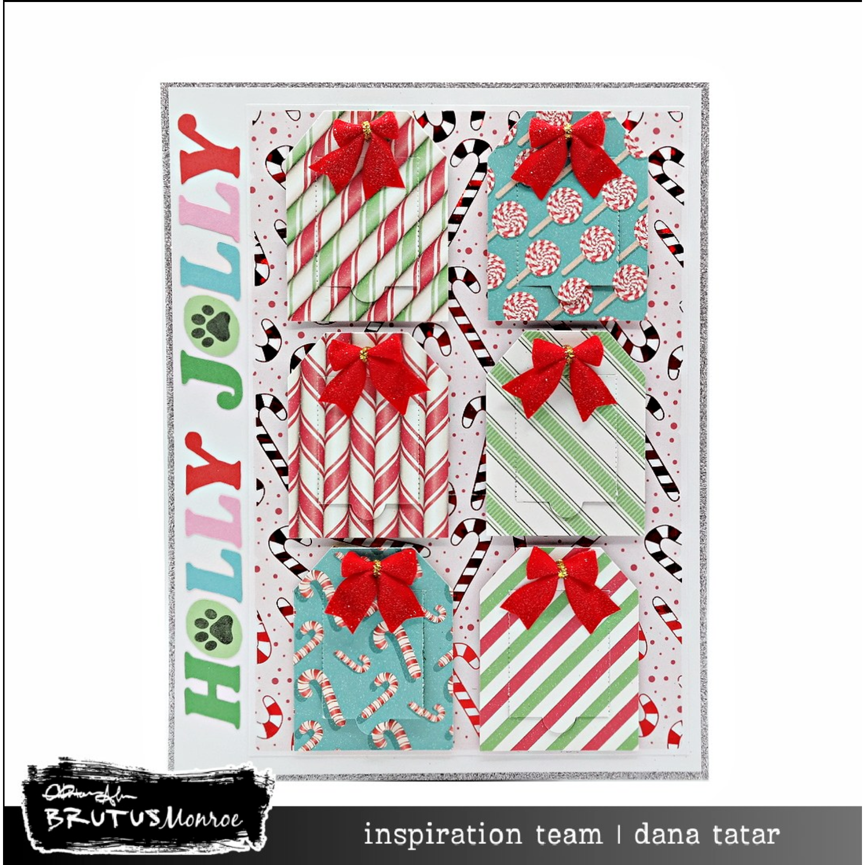 Brutus Monroe Peppermint Patterns Washi Sheets bru8911 tags
