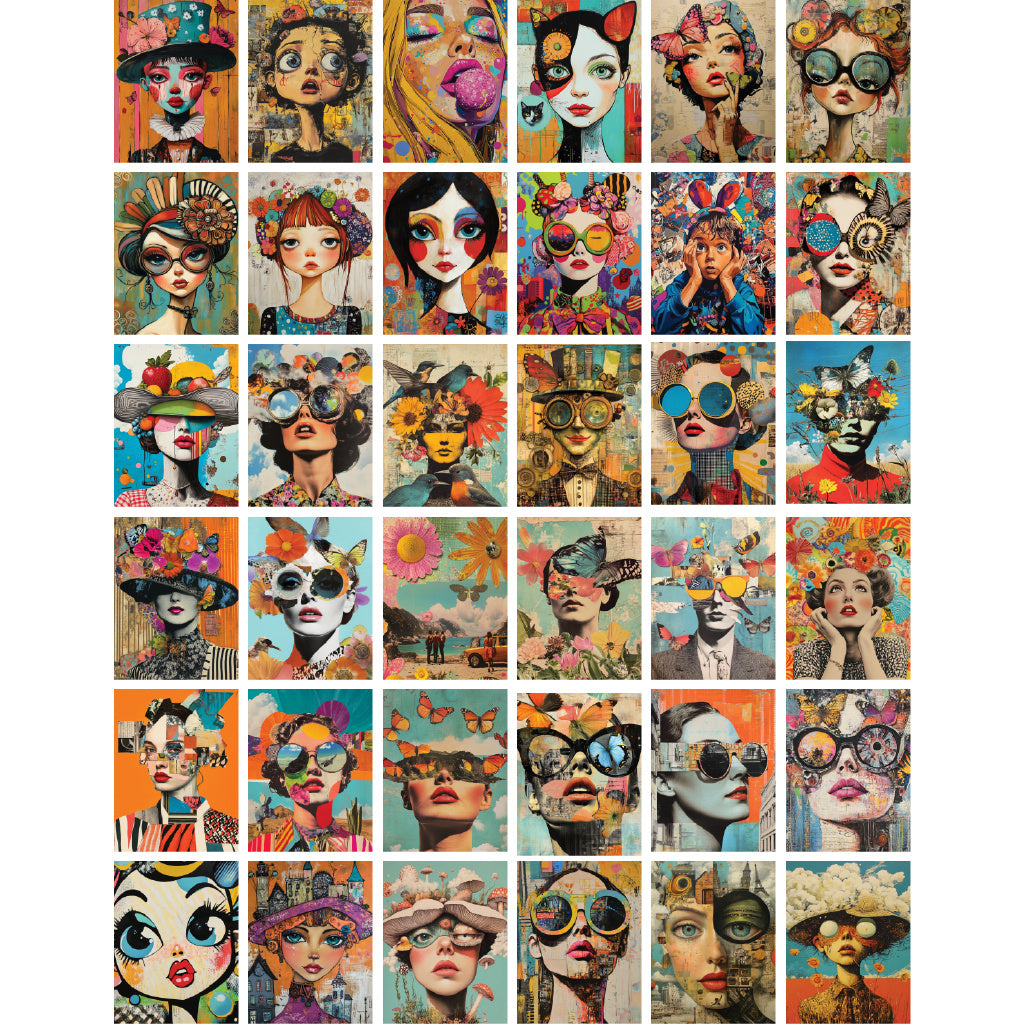 Brutus Monroe Pop Art Portraits Creative Cards bru5361 contents inside