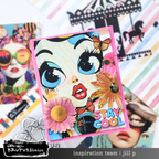 Brutus Monroe Pop Art Portraits Creative Cards bru5361 flowers stay cool card jill p