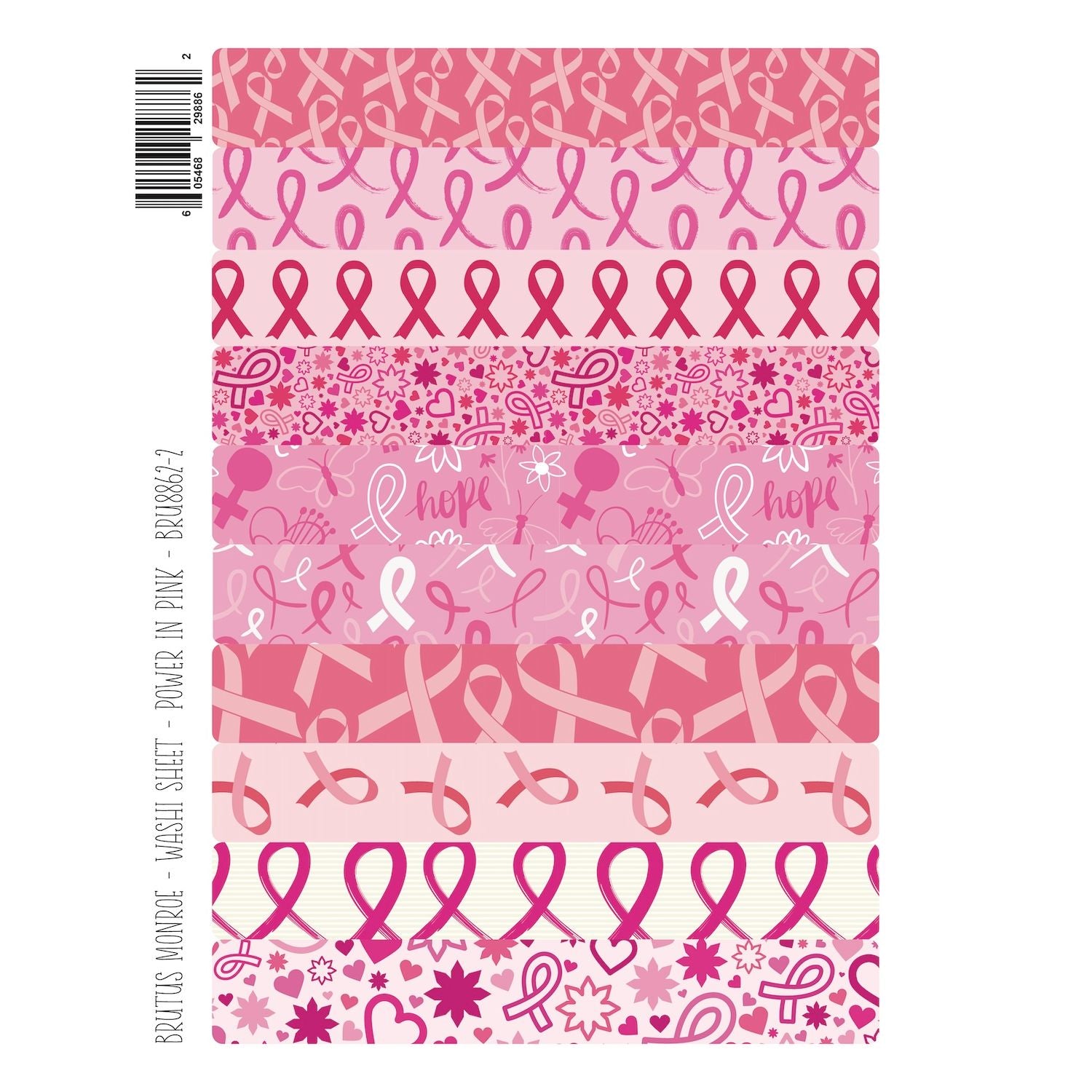 Brutus Monroe Power in Pink Washi Sheets bru8862-2