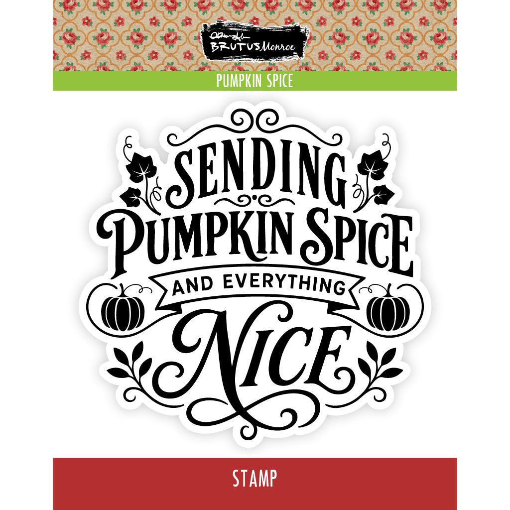 Brutus Monroe Pumpkin Spice Clear Stamp Set bru5569