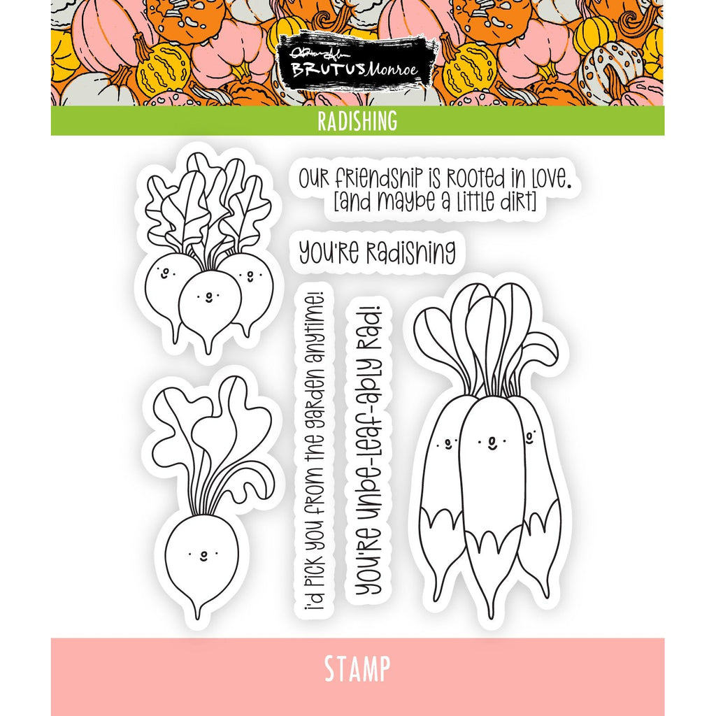 Brutus Monroe Radishing Clear Stamp Set bru8686