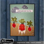 Brutus Monroe Radishing Clear Stamp Set bru8686 radish