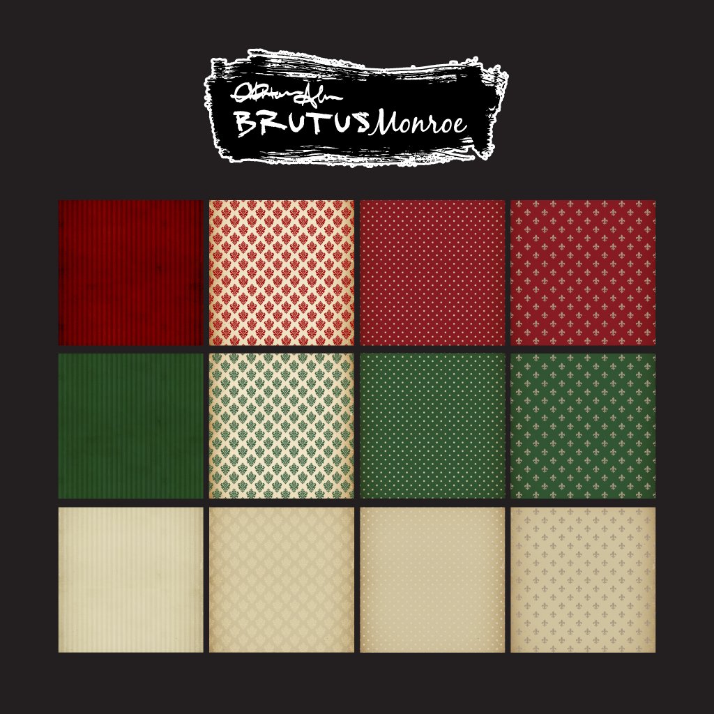 Brutus Monroe Regal Christmas 6x6 Paper Pad bru7051 sheets