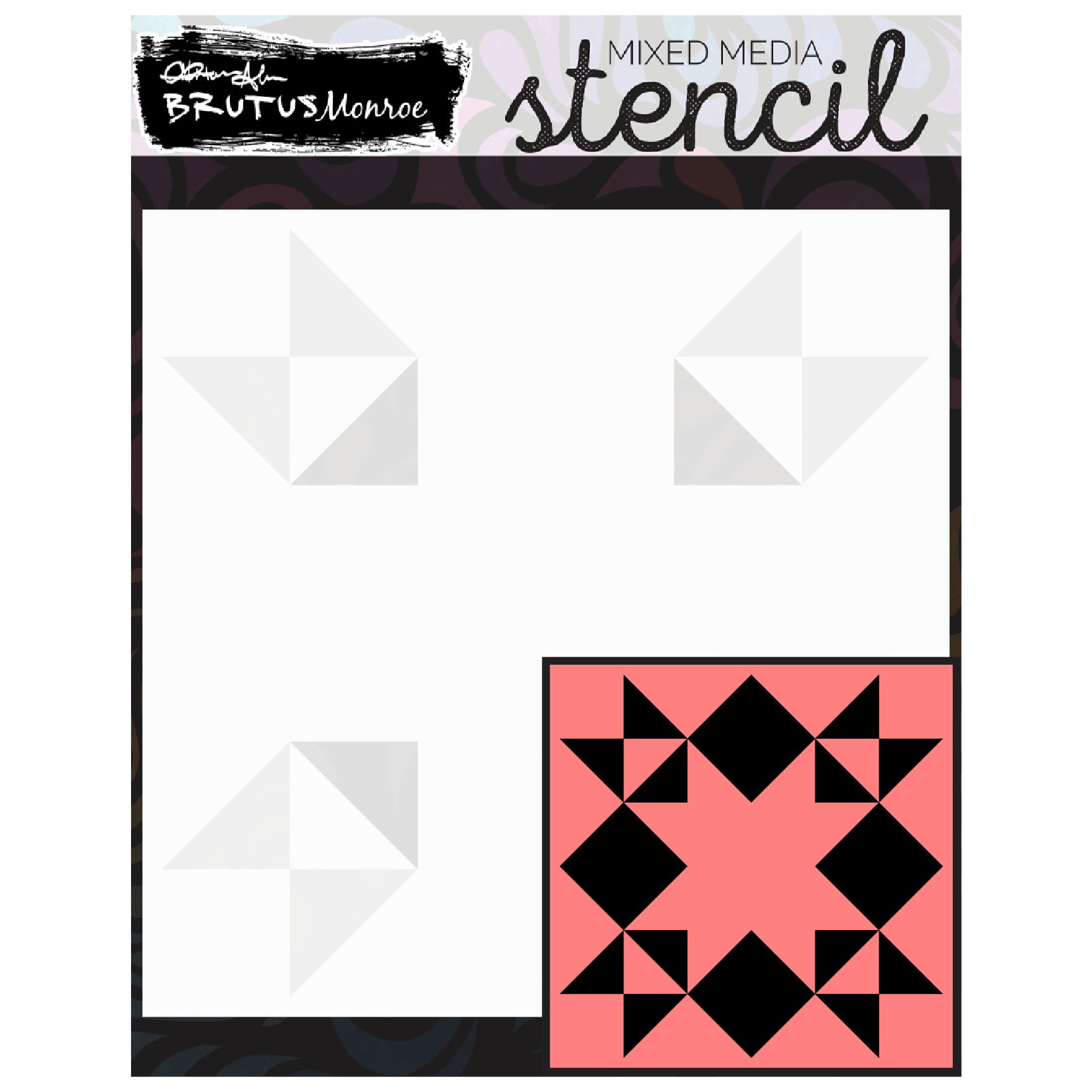 Brutus Monroe Rustic Patchwork Layering Stencils bru9599