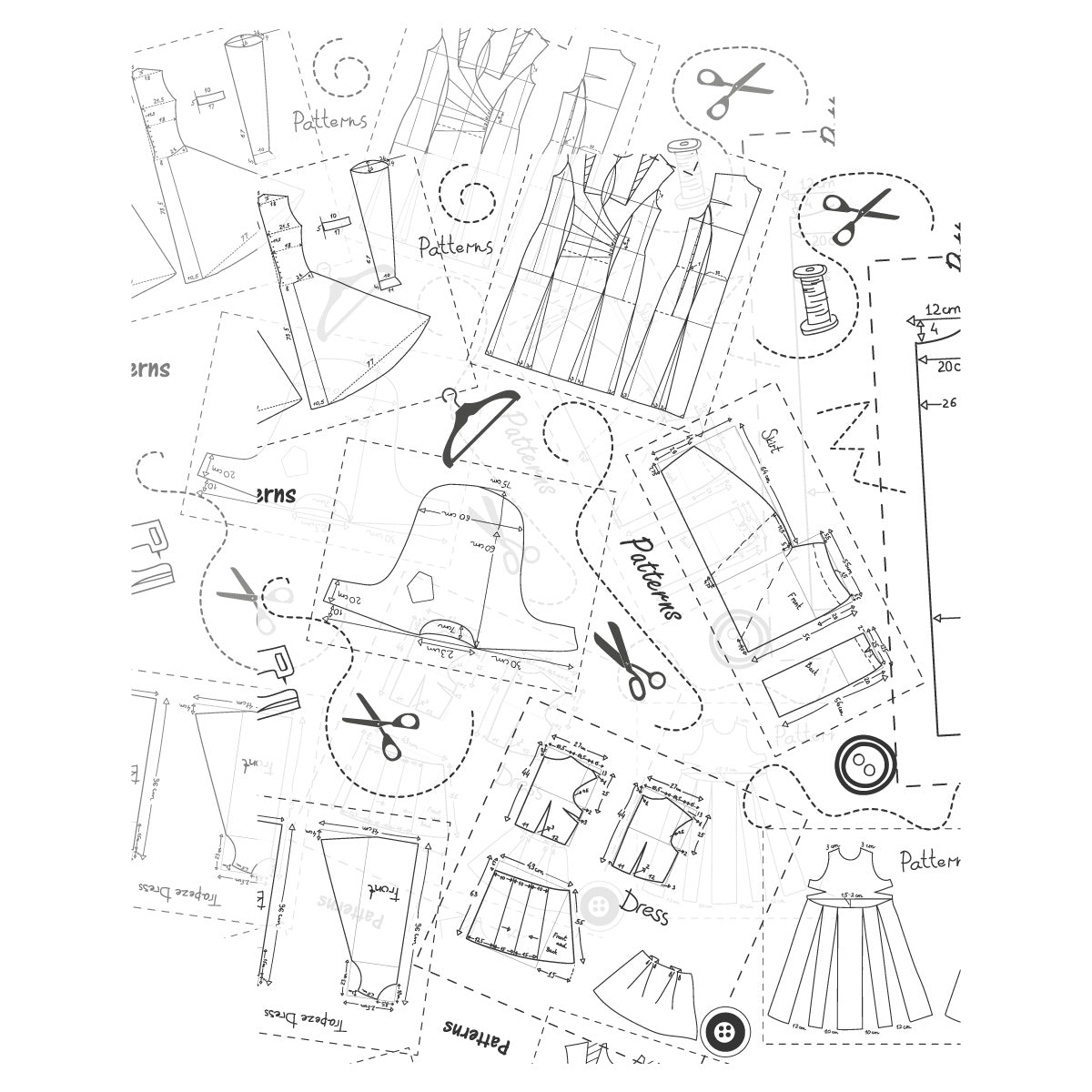Brutus Monroe Sewn Patterns Acetate Sheets bru6049