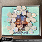 Brutus Monroe Shattered Sparkle Overlay Adhesive Sheets bru0598 flower