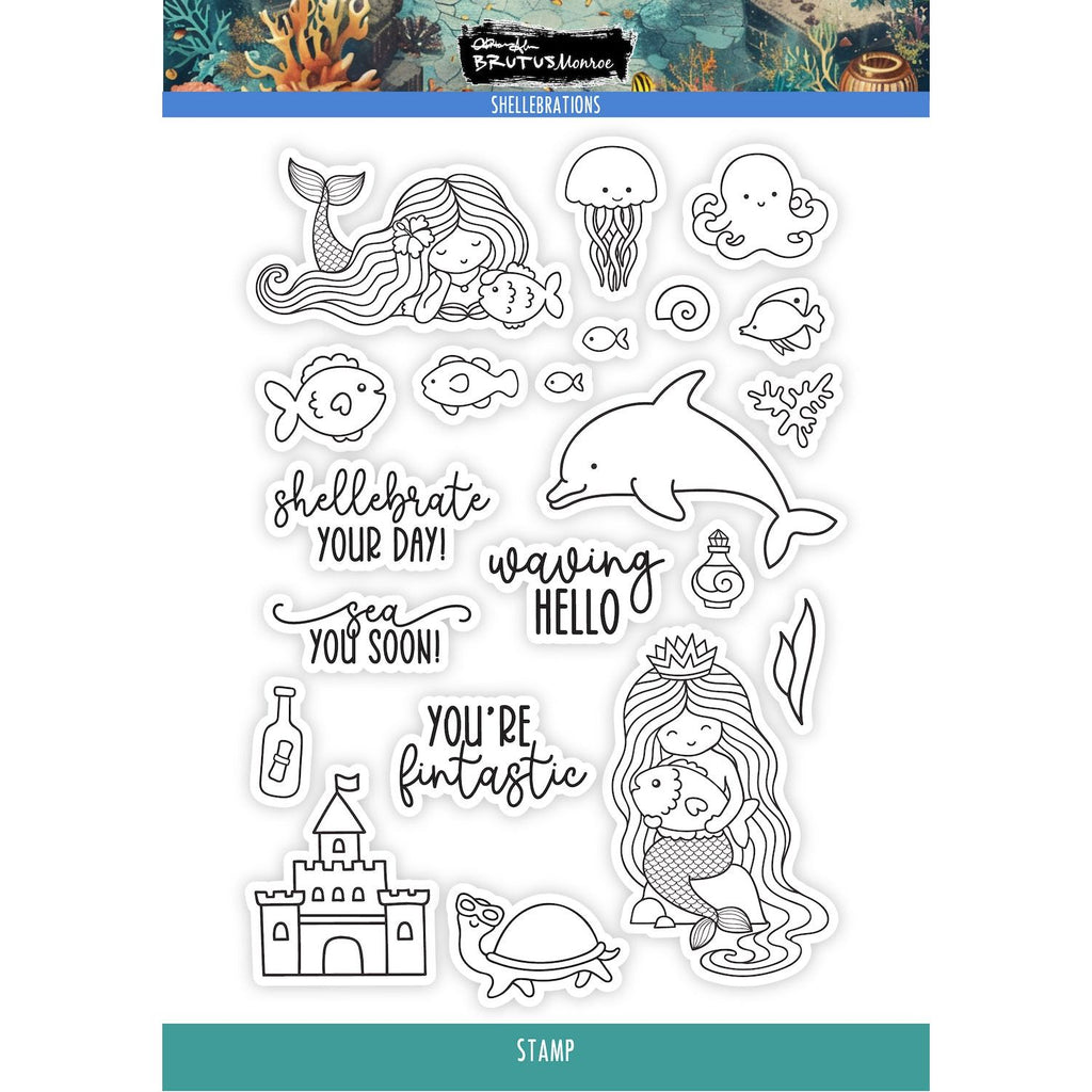 Brutus Monroe Shellebrations Clear Stamps bru0220