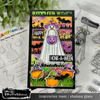 Brutus Monroe Silly Goose STAMPtember Exclusive Stamps and Dies Goose Halloween Card Shalana