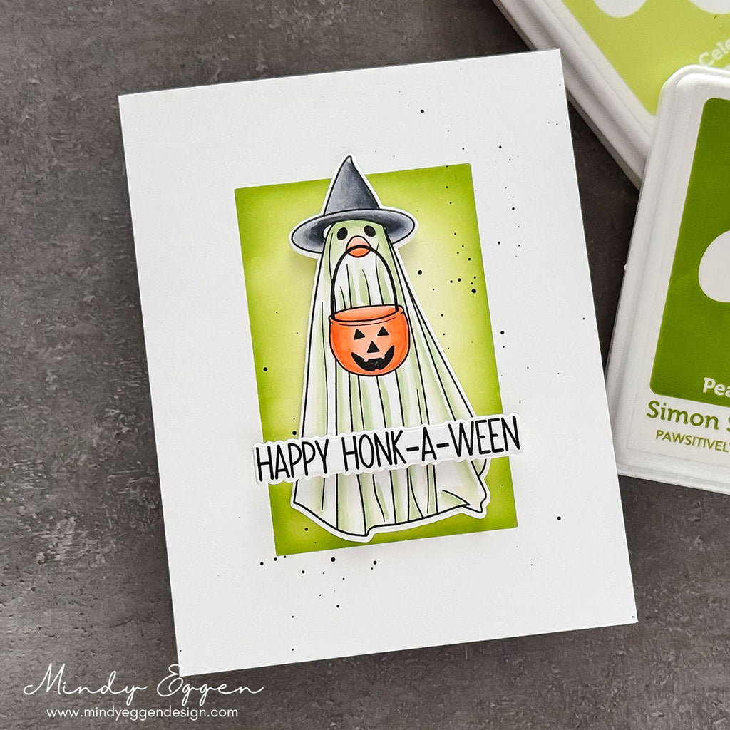 Brutus Monroe Silly Goose STAMPtember Exclusive Stamps and Dies Mindy Halloween Goose Card | color-code:ALT03