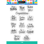 Brutus Monroe Simple Sentimental Clear Stamp Set bru3261