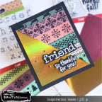 Brutus Monroe Simple Sweater DuoFoil Washi Sheets bru4560-2 snowflakes gold paper friend card jill p