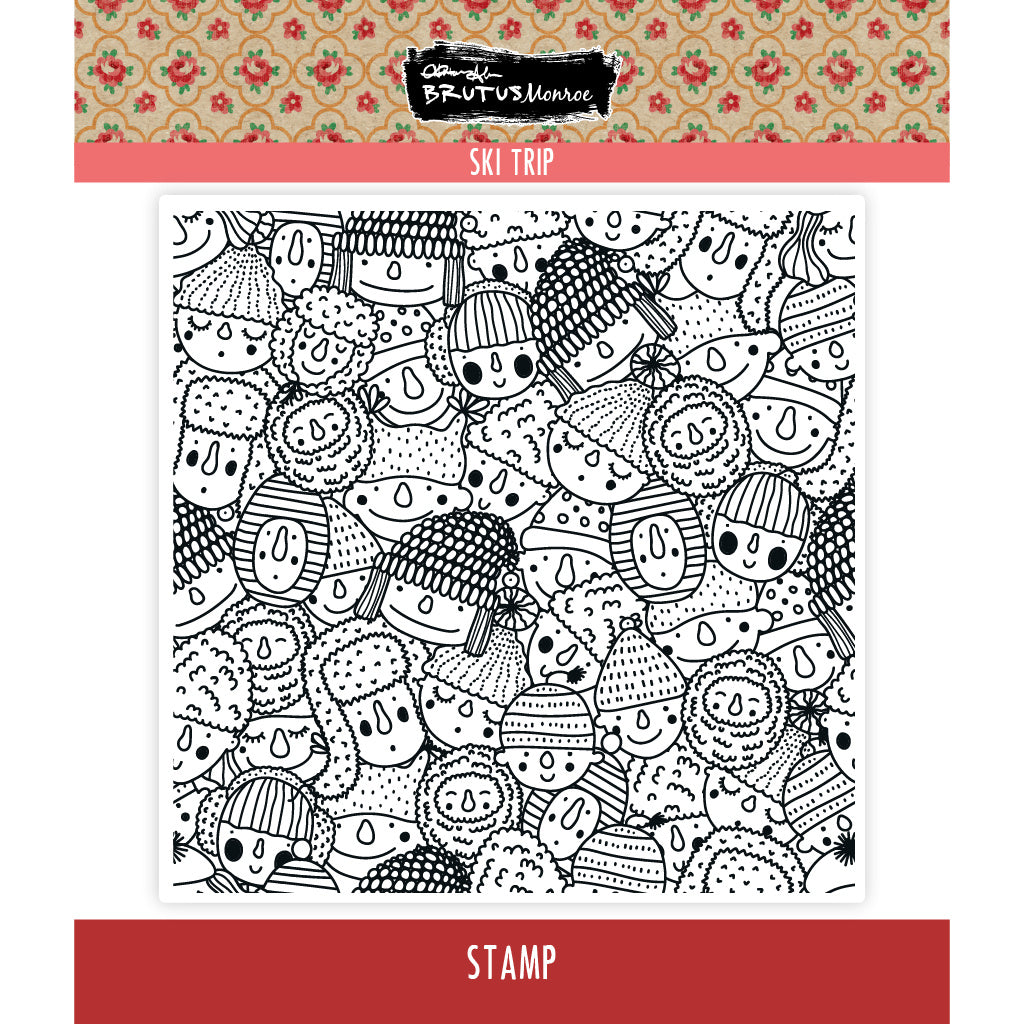 Brutus Monroe Ski Trip Clear Stamp bru4024