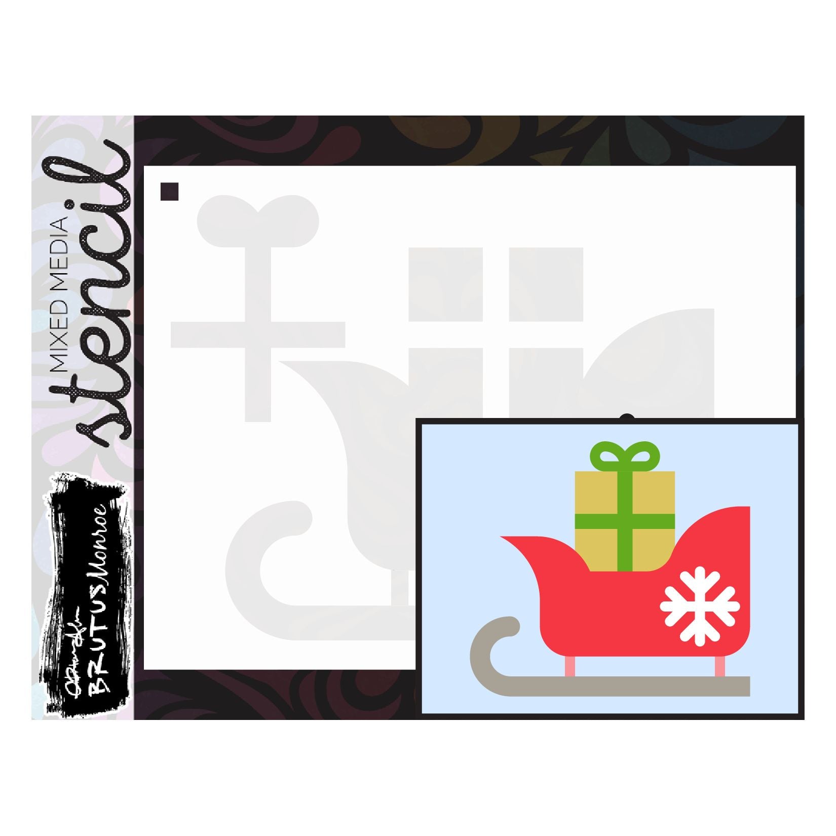 Brutus Monroe Sleigh Ride A2 Layering Stencils bru7240-2
