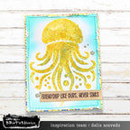 Brutus Monroe So Jelly A2 Stencil bru4475-2 friendship