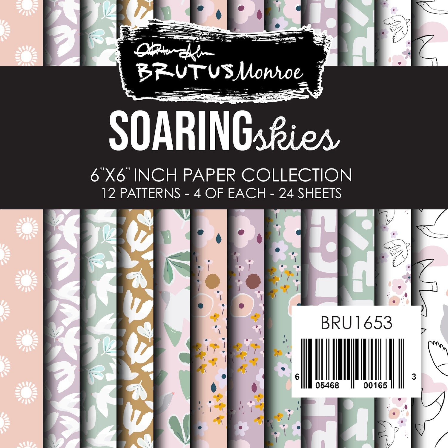Brutus Monroe Soaring Skies 6x6 Paper Pad bru1653 skies