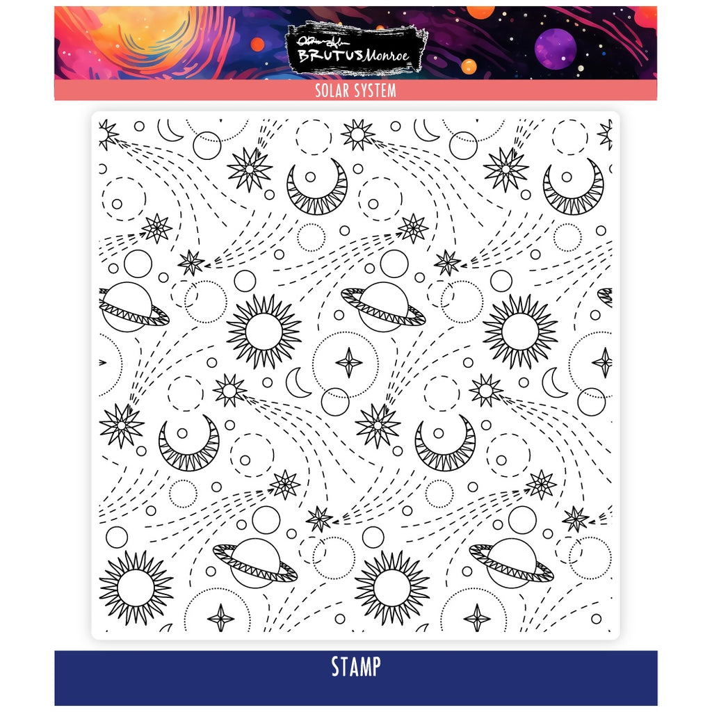 Brutus Monroe Solar System 6x6 Clear Stamp Set bru1422