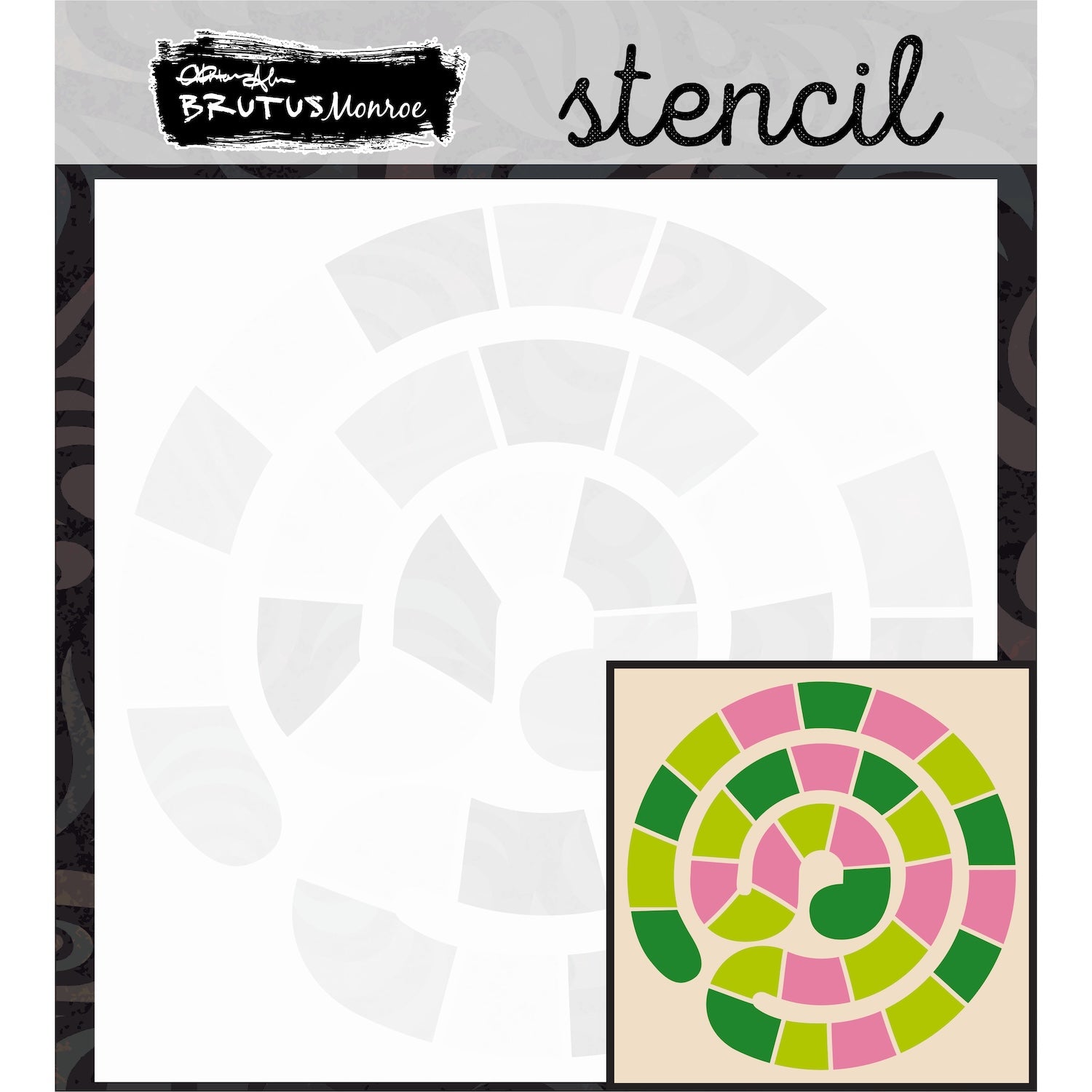 Brutus Monroe Spiral Game Layering Stencils bru6024