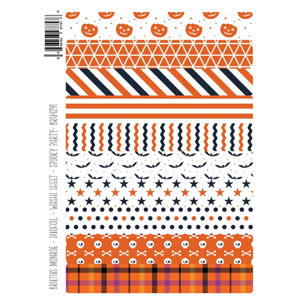 Brutus Monroe Spooky Party DuoFoil Washi Sheets bru4291