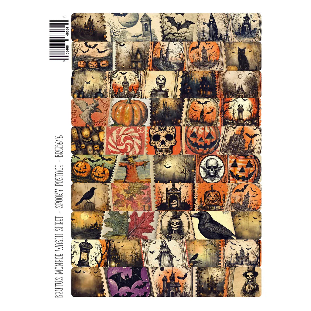 Brutus Monroe Spooky Postage Washi Sheets bru5646